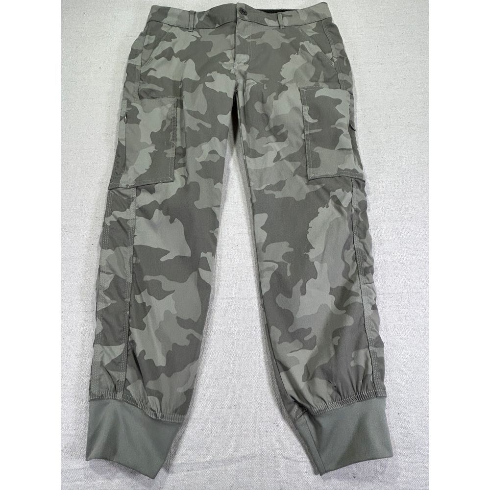 PRANA Women's Sz8 Camo Crop Calf Huggers Wilderness Hiking Trail Pants‎ Outdoor